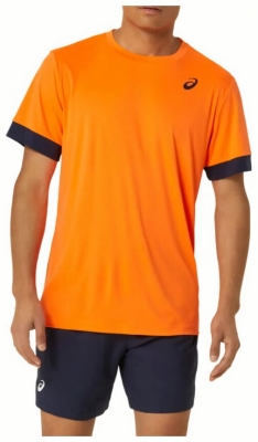 (EU) Футболка мужская Asics Court SS Top 2041A255, Оранжевая (S)