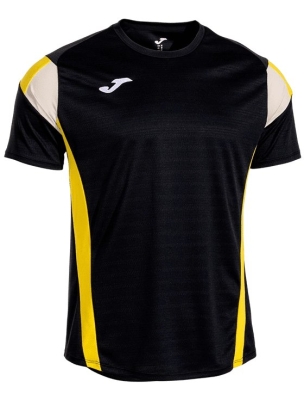 Футболка мужская Joma Montreal Short Sleeve T-Shirt M, Черная/Желтая (M)
