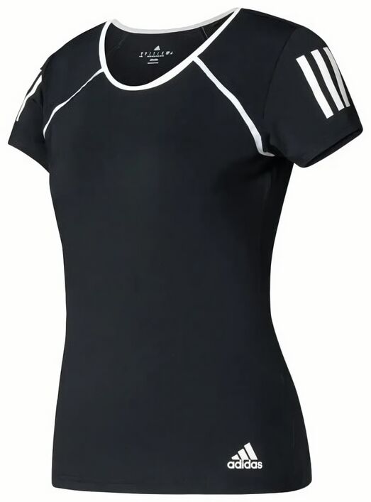 (EU) Футболка женская Adidas Club Primavera с коротким рукавом, Чёрная (2XS)