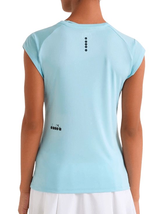 Футболка женская Diadora L. SS T-Shirt Tennis W, Голубая (XS)