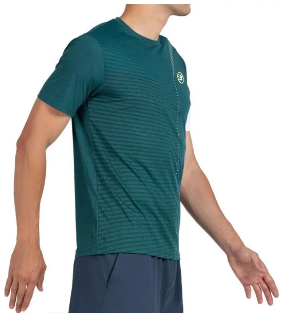 (EU) Футболка мужская Bullpadel Llico с коротким рукавом, Изумрудная (L)