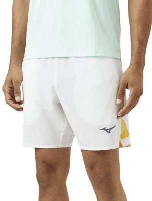 Шорты мужские Mizuno Daybreakers 8in Shorts M, Белые/Оранжевые (S)