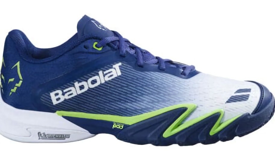 (EU) Кроссовки мужские Babolat Premura 3 Juan Lebron Blue/Green 3A0F26C908, Разноцветные (р. 40.5)
