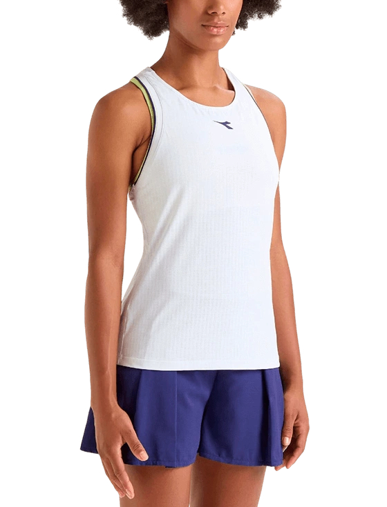 Топ женский Diadora L Core Tank W, Абсолютно белый (S)