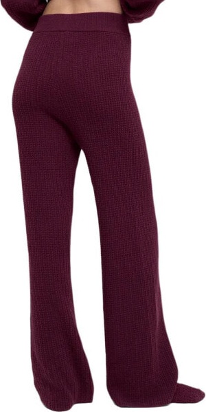 (CN) Кашемировые брюки Alo Yoga Cashmere High-Waist Plush Waffle Pant, Красные (2XS)