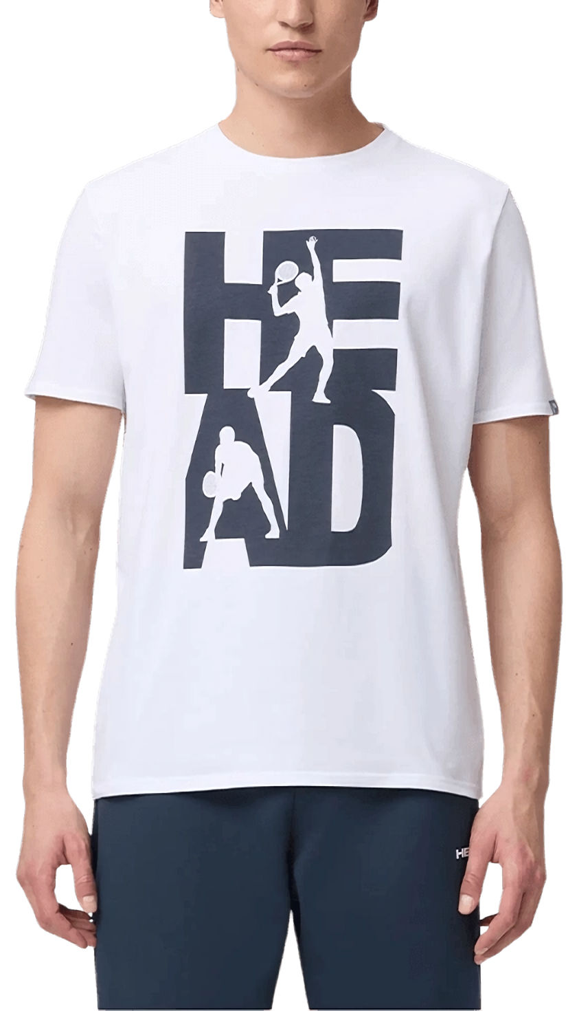 Футболка мужская Head Vision T-Shirt M, Белая/Синяя (L)