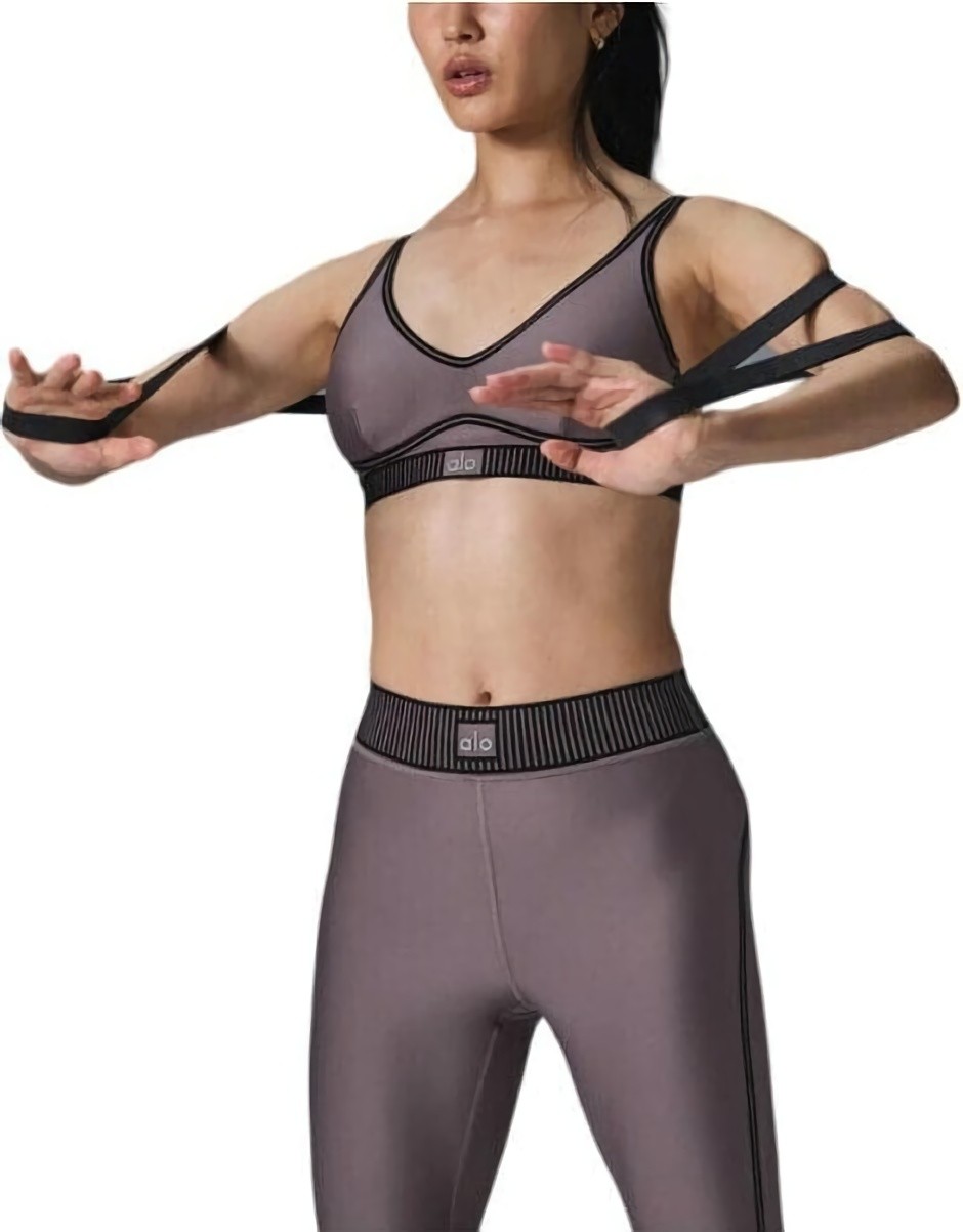 (CN) Белье спортивное женское Alo Yoga 191677288188, Серое (S)