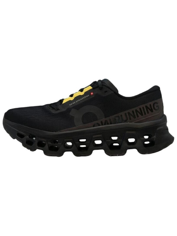 On Cloudmonster 3 Breathable Rebound Running Shoes Men's Black