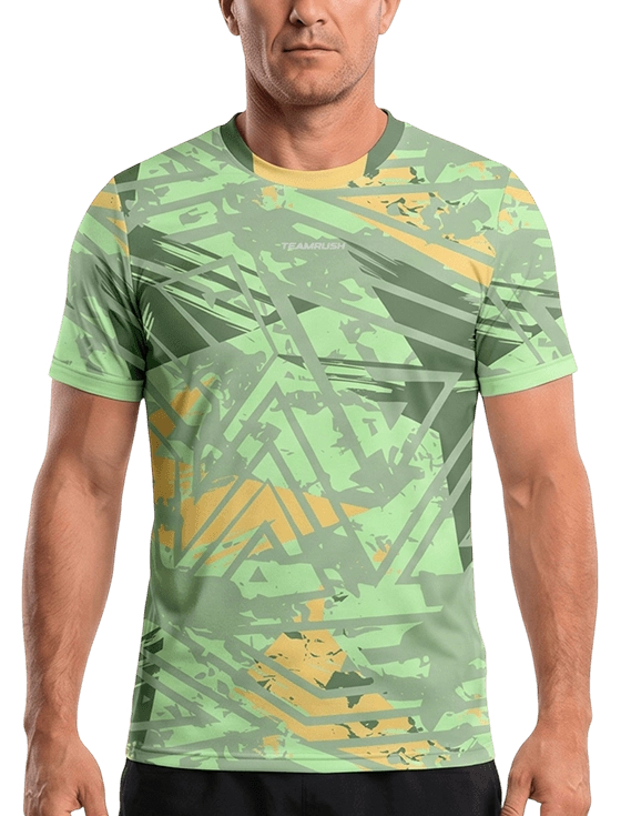 Футболка мужская TEAMRUSH M, Салатовая (XL)