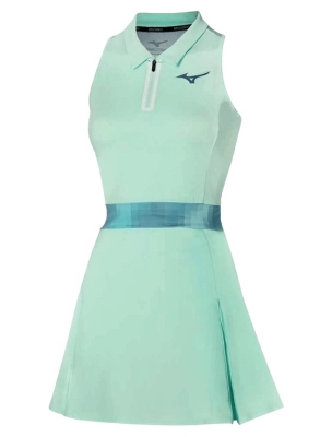 Платье женское Mizuno Frontier Dress W, Бирюзовое (XS)