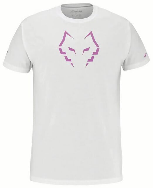 (EU) Футболка мужская Babolat Хуан Леброн 2025, Белая (S)