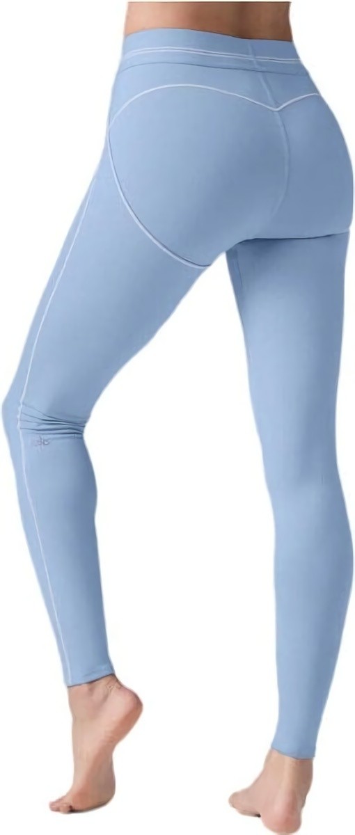 (CN) Легинсы женские Alo Yoga Airbrush High-Waist Heart Throb, Синие (XS)