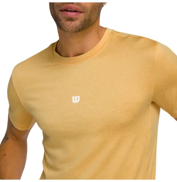 (EU) Футболка мужская Wilson Everyday Performance, Золотистая (2XL)