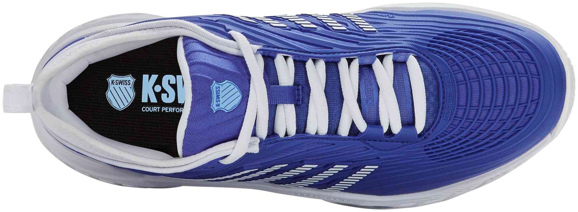 Кроссовки мужские K-Swiss Hypercourt Supreme 2, Синие/Белые/Голубые (р. 43)