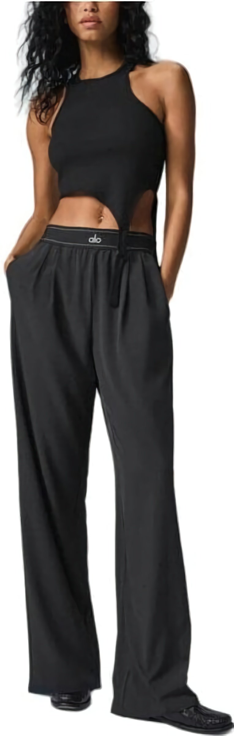 (CN) Брюки женские Alo Yoga Suit Up Trouser Long, Чёрные (M)