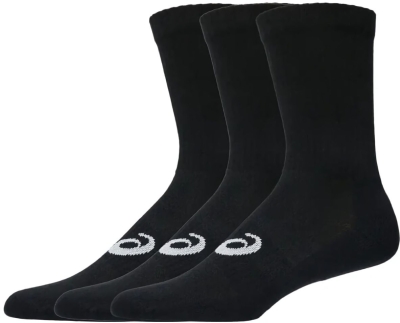 (EU) Носки унисекс Asics Pack 3 Socks Ankle Black, Чёрные (M)