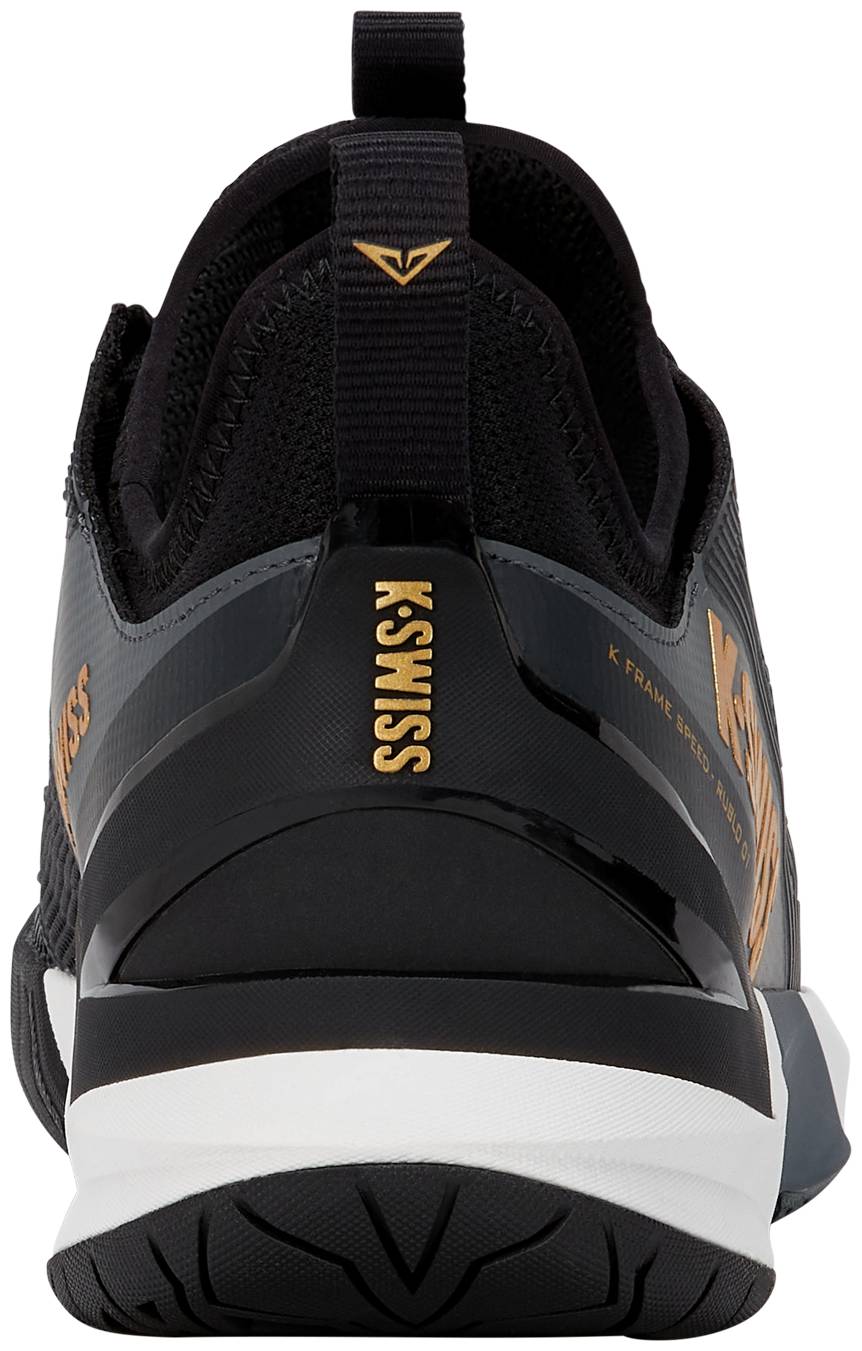 Кроссовки мужские K-Swiss K-Frame Speed Rublo FW26, Чёрные/Белые/Золотистые (р. 44)