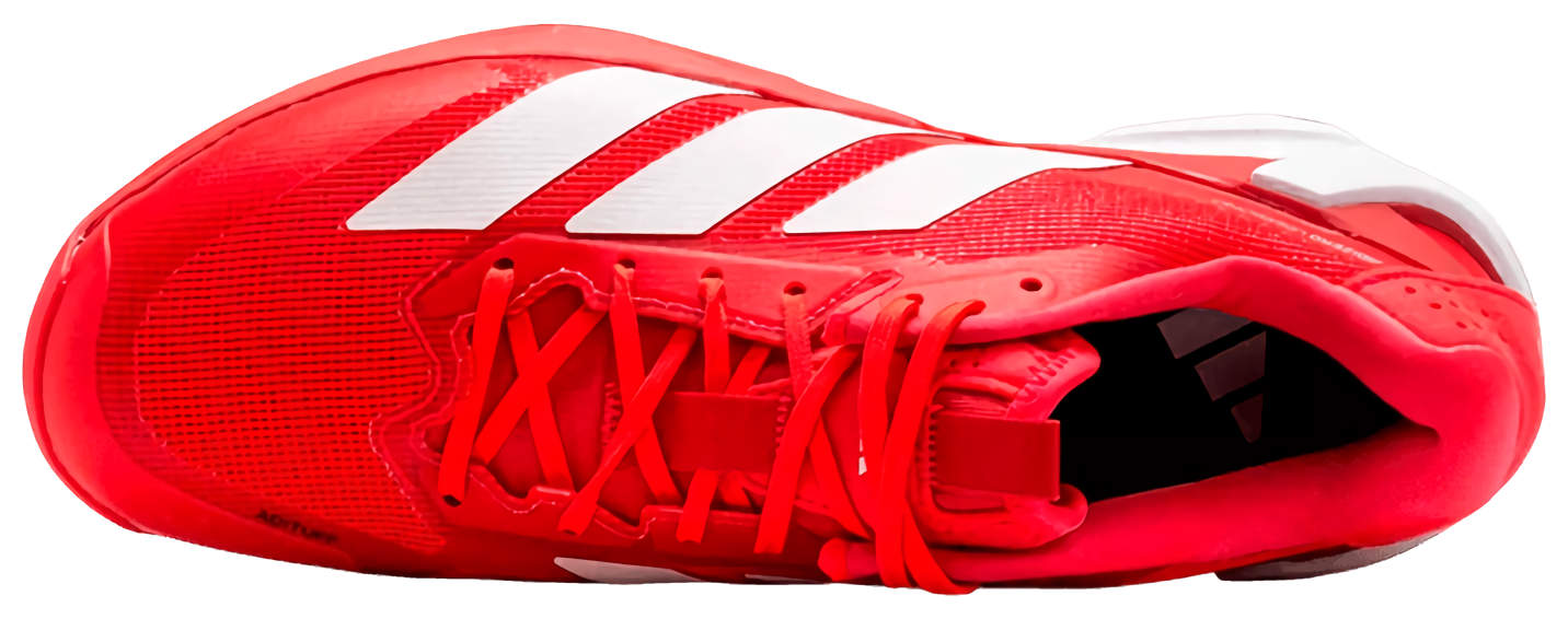 Кроссовки мужские Adidas Adizero Ubersonic 5 Clay, Прозрачный Красный/Нулевой Металлик/Рубиновое Сияние, для грунтовых кортов (р. )