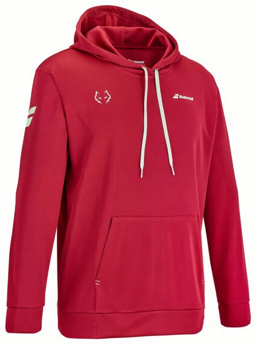 (EU) Толстовка мужская Babolat Juan Lebrón с капюшоном, Красная (L)