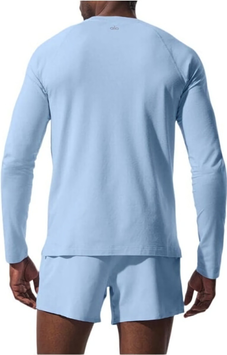 (CN) Футболка спортивная мужская Alo Yoga Vapor, Голубая (M)
