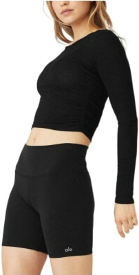 (CN) Футболка женская Alo Yoga 191677142404, Чёрная (L)