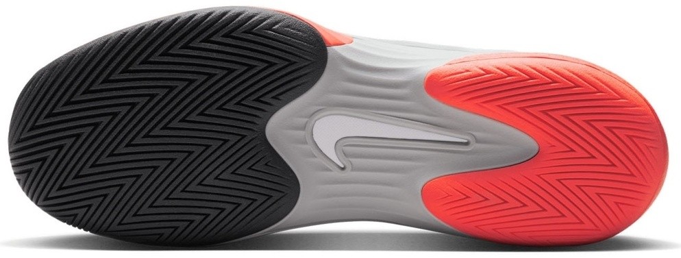 Кроссовки женские Nike Vapor 12 Hard Court Premium, Белые/Чёрные/Оранжевые, для твёрдых кортов, с технологией Air Zoom (р. 40)