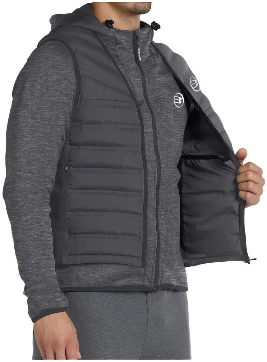 (EU) Ветровка мужская Bullpadel Boque Anorack Parka, Чёрная (S)