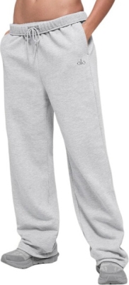 (CN) Штаны спортивные унисекс для тренировок Alo Yoga Accolade Knitted, Серые (S)