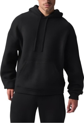 (CN) Худи мужское Alo Yoga Triumph Restore Sweatshirt, Чёрное (L)