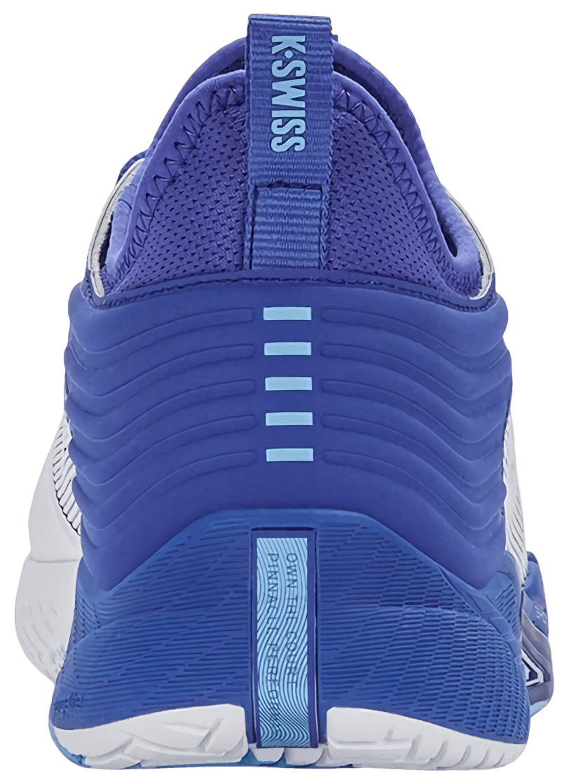 Кроссовки мужские K-Swiss Hypercourt Pinnacle, Бело-Сине-Бирюзовые, с карбоновой пластиной, для тенниса (р. EUR 44.5)