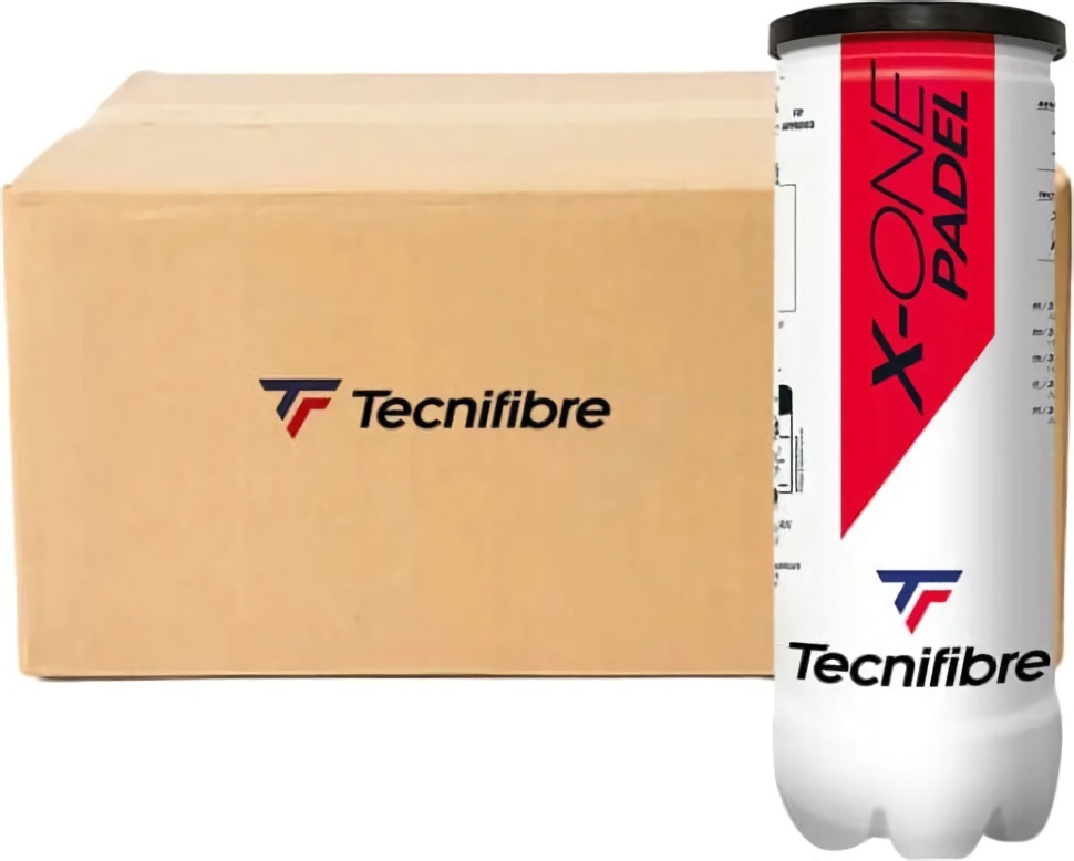 (EU) Мячи для падел тенниса Tecnifibre Padel X-One 60PADXO243, 24 банки (3 шт в банке)