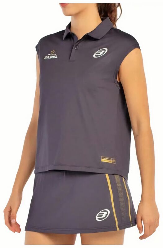 (EU) Поло женское Bullpadel Acido, Серое (S)