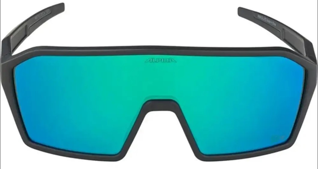 Очки солнцезащитные Alpina Ram Q-Lite Black Matt/Green Mirror, Черный Матовый/Зеленый Зеркальный