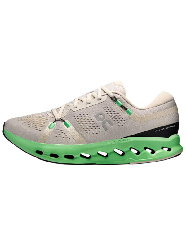 On Cloudsurfer 2 Breathable Low top Casual Running Shoes Men's Beige Green