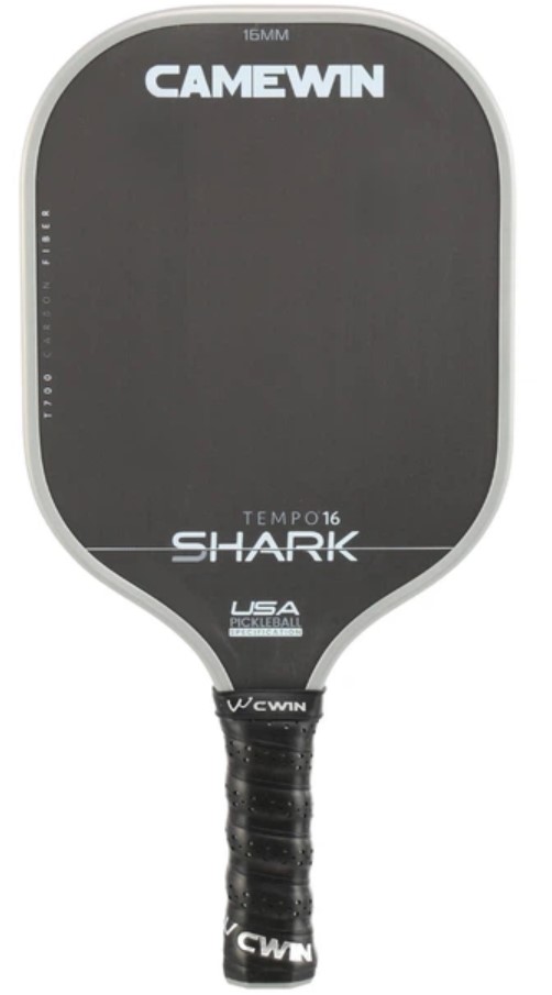 Комплект ракетка для пиклбола 5030 T700 Tempo 16 Shark Серая Ластик 1 шт