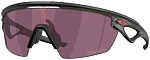 Очки солнцезащитные Oakley Sphaera Matte Black Prizm Golf, Черный/Фиолетовые Линзы