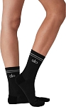 (CN) Носки унисекс Alo Yoga UNISEX HALF CREW (1 пара), Чёрные (M)