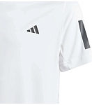 (EU) Футболка для мальчиков Adidas B Club 3Stripes KQJ40, Белая (рост 176 см)