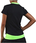 (EU) Поло женское Endless Onyx Sleeves Polo, Чёрное (XS)