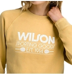 (EU) Толстовка женская Wilson Sideline Crew, Желтая (XS)
