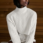 (CN) Свитер женский Alo Yoga Knitwear Ivory, Бежевый (M)