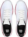 (EU) Кроссовки мужские Wilson Rush Lite 5 Clay White/Red Wrs339970, Белые (р. 43 1/3)
