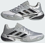 Кроссовки мужские Adidas Barricade 13 Silver Edition, Серебристые, с технологией Geofit, Torsion System (р. 40,5)