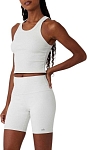 (CN) Топ Alo Yoga Goddess Ribbed Go-To Tank, Белый (M)