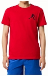 (EU) Футболка и кепка мужские Lacoste набор фаната Джоковича TH1044, Красная (XL)