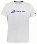(EU) Футболка для мальчиков Babolat Exercise, Белая (M/L)
