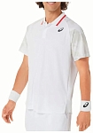 (EU) Поло мужское Asics Court Graphic 2041A252, Белое (S)