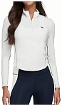 (EU) Лонгслив женский Wilson Brentwood с застежкой-полурубашкой, Белый (L)