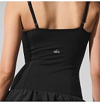 (CN) Платье женское Alo Yoga Alosoft Break Point Tennis, Чёрное (M)