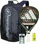 Набор ракетка Adidas Kardex Attl Glass Fiber Black + Сумка Bullpadel Avant Black + Овергрип Shockout + Защитная лента + Банка геля Bullpadel Dry